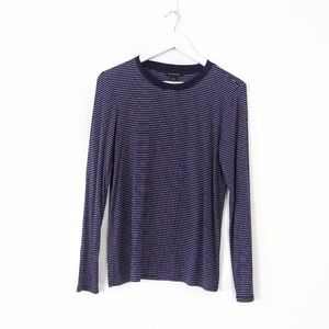 Banana Republic soft striped long sleeve shirt